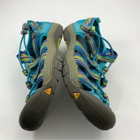 Keen Newport H2 Blue Stripe Hook & Loop Sports Hiking Sandal Kids Size US 3 - Picture 4 of 8